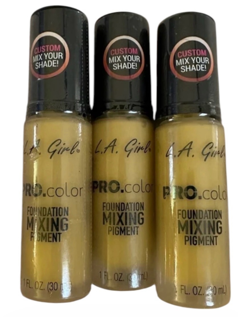 PRO.Color Foundation Mixing Pigment by LA Girl Cosmetics. Yellow NWT (Lot of 3)